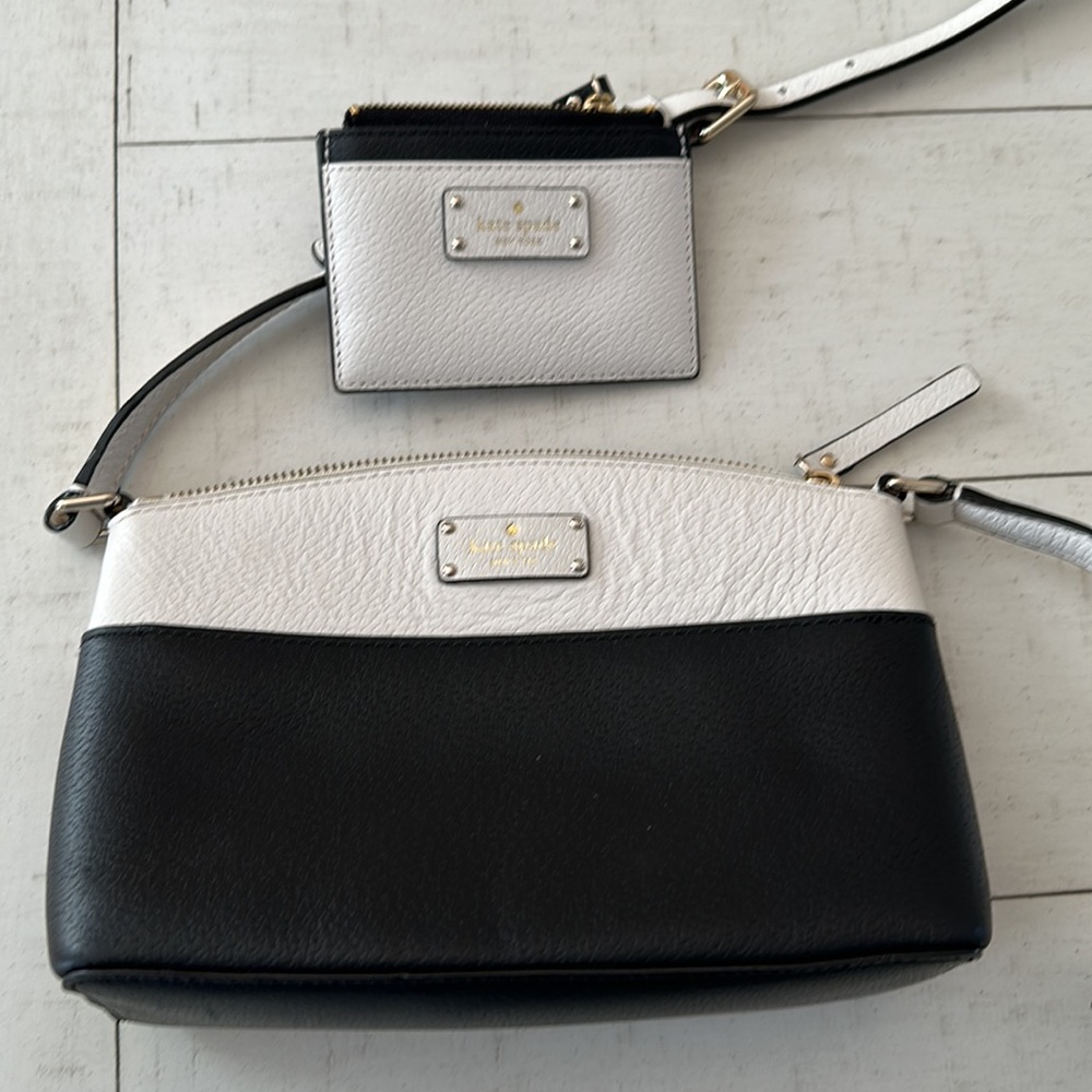Kate spade crossbody bag and coin/card holder set